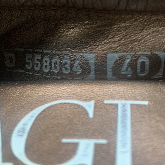 AGL Metallic Monika Patent Cap Toe Ballet Flats Size 40 US 8 - Picture 16 of 16